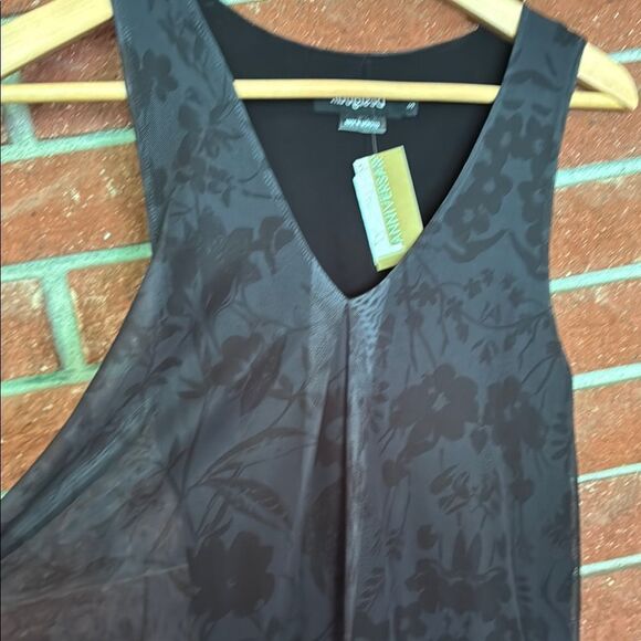 Desigual Black and Floral Sheer Dress - Picture 4 of 8